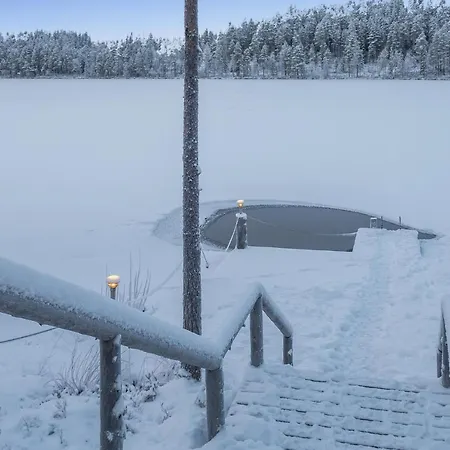 Spectacular Rural Log House With 2 Saunas Next To A Beautiful Lake Kuusamo Exterior photo
