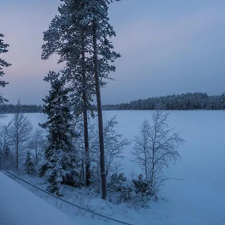 Spectacular Rural Log House With 2 Saunas Next To A Beautiful Lake Kuusamo Exterior photo